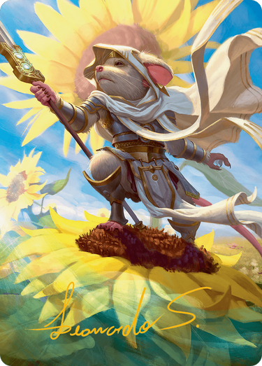 Elspeth, Sun's Champion // Elspeth, Sun's Champion (ABLB-053) - Bloomburrow Art Series (Borderless) Foil