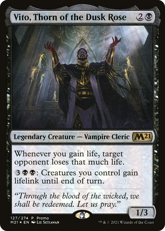 Vito, Thorn of the Dusk Rose (MEDIA-127) - Core Set 2021 Promos Foil