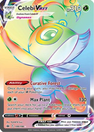 Celebi VMAX (Secret) 199/198 - SWSH06 Chilling Reign Holofoil