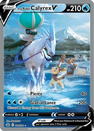 Ice Rider Calyrex V (Alternate Full Art) 164/198 - SWSH06 Chilling Reign Holofoil