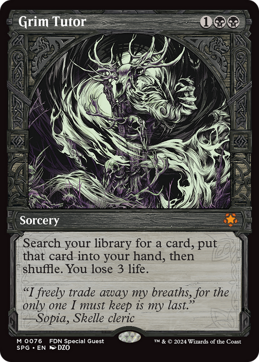 Grim Tutor (SPG-076) - Special Guests: (Showcase) Foil