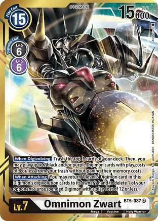 Omnimon Zwart Alt Art