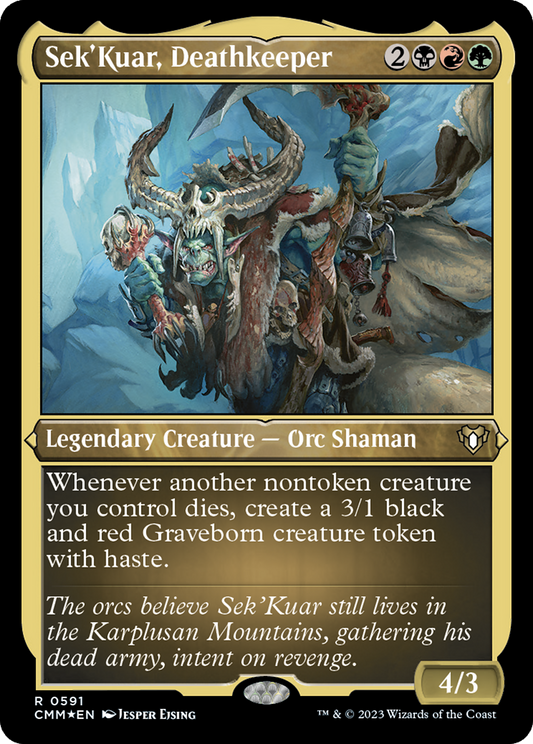 Sek'Kuar, Deathkeeper (CMM-591) - Commander Masters Etched Foil
