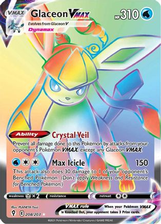 Glaceon VMAX Rainbow Rare