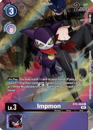 Impmon (Alternate Art) (BT6-068) - Double Diamond Foil