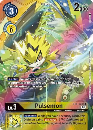 Pulsemon (Alternate Art) (BT6-033) - Double Diamond Foil