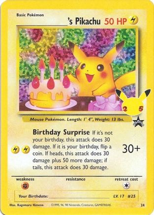 Birthday Pikachu Celebrations