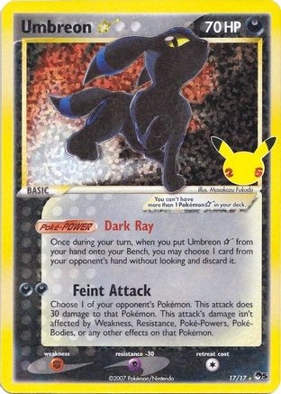 Umbreon ★ 17/25 - Celebrations Classic Collection Holofoil