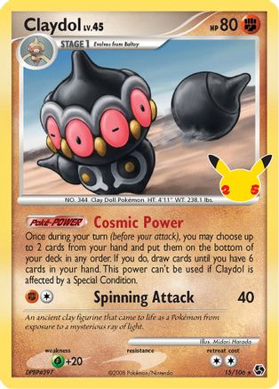 Claydol 15/25 - Celebrations Classic Collection Holofoil