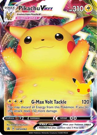 Pikachu VMAX - SWSH062 SWSH062/307 - SWSH Sword & Shield Promo Cards Holofoil