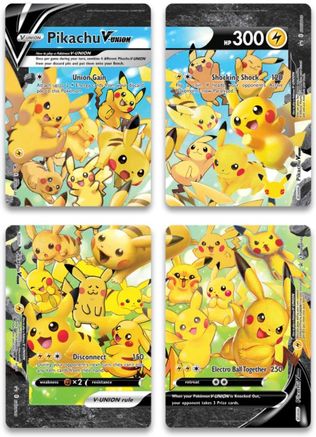 Pikachu V Union 4 Set