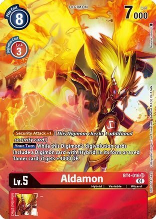 Aldamon (1-Year Anniversary Box Topper) (BT4-016) - Great Legend Foil