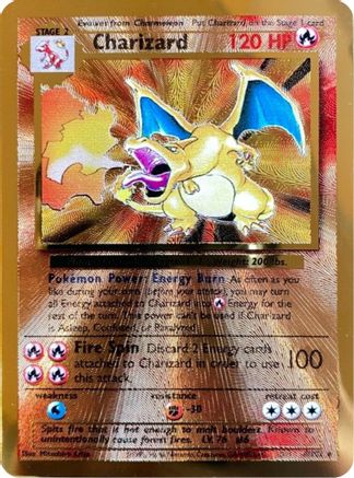 Charizard Gold Metal Card Promo