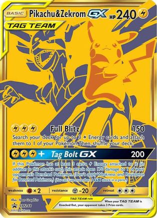 Pikachu & Zekrom GX Tag Team Gold Promo