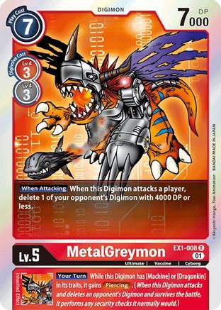 MetalGreymon (EX1-008) - Classic Collection Foil