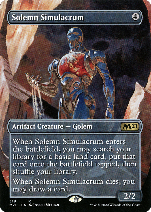 Solemn Simulacrum (M21-319) - Core Set 2021 (Borderless) Foil