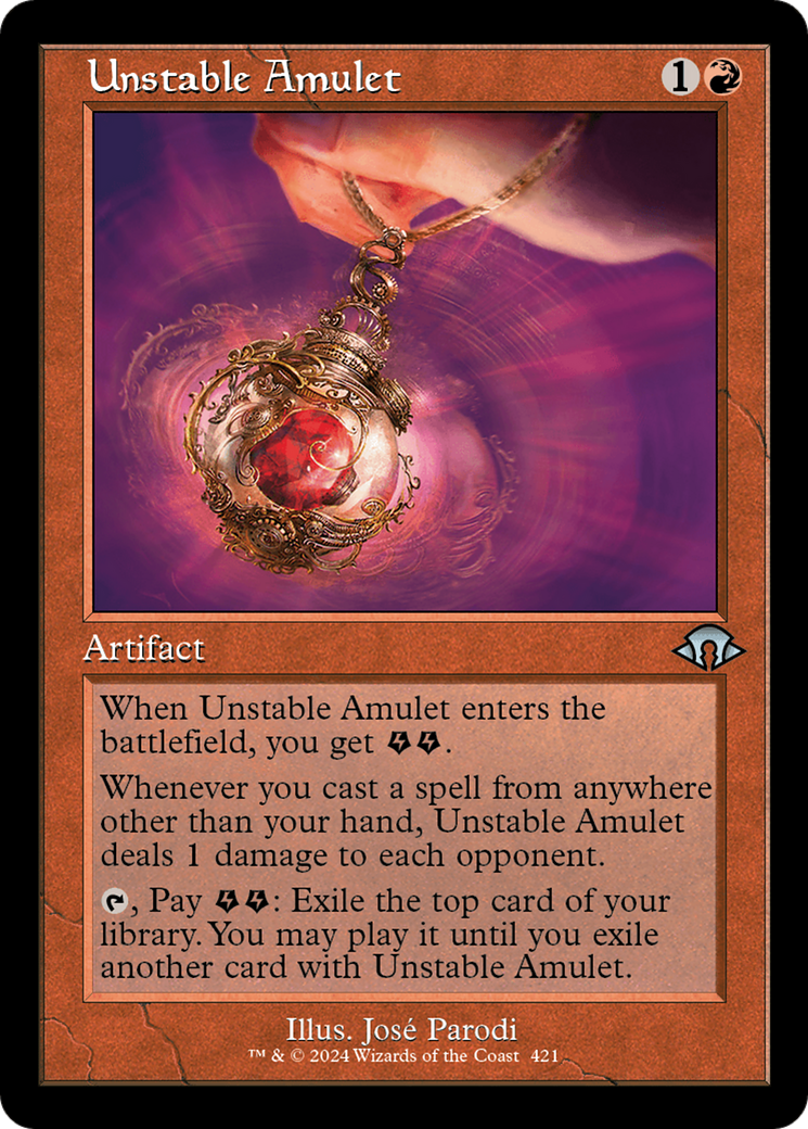 Unstable Amulet (MH3-421) - Modern Horizons 3 Foil