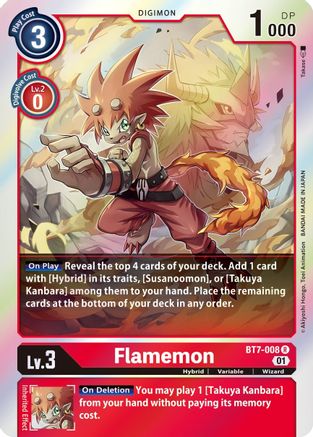 Flamemon (BT7-008) - Next Adventure Foil