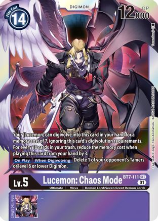 Lucemon: Chaos Mode (BT7-111) - Next Adventure Foil