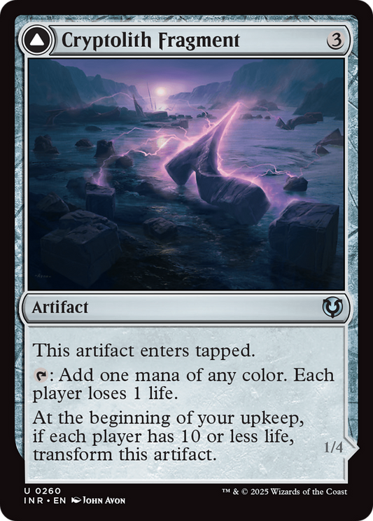 Cryptolith Fragment (-260) - Innistrad Remastered Foil