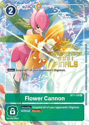 Flower Cannon (2021 Championship Finals Tamer's Evolution Pack) (BT1-110) - Release Special Booster Foil