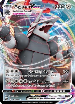 Aggron VMAX 97/172 - SWSH09 Brilliant Stars Holofoil