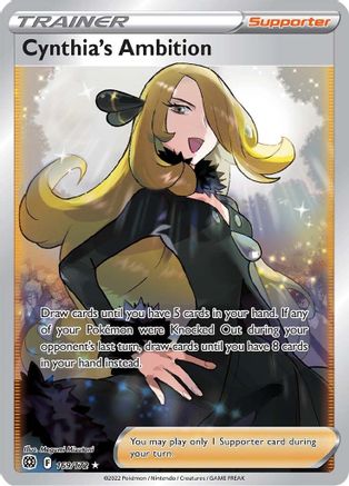 Cynthia's Ambition (Full Art) 169/172 - SWSH09 Brilliant Stars Holofoil