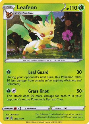Leafeon - SWSH191 SWSH191/307 - SWSH Sword & Shield Promo Cards Holofoil