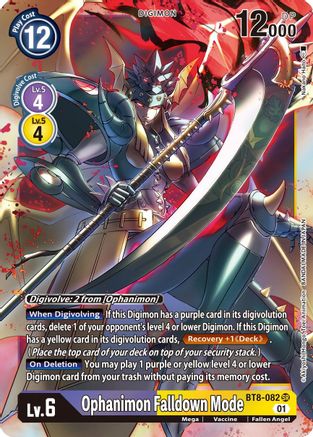 Ophanimon Falldown Mode (BT8-082) - New Awakening Foil