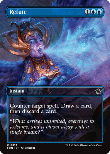 Refute (Borderless) (FDN-313) - Foundations (Borderless) Foil