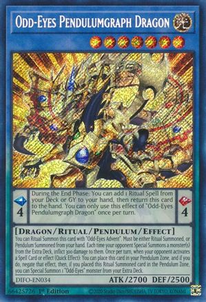 Odd-Eyes Pendulumgraph Dragon (DIFO-EN034) - Dimension Force 1st Edition