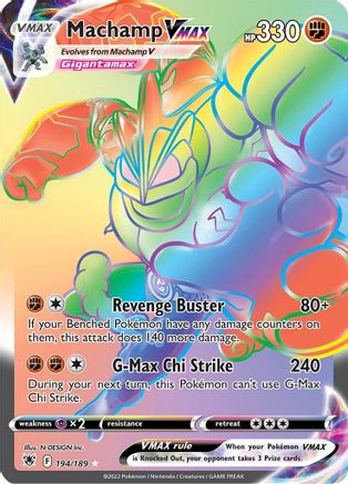 Machamp VMAX Rainbow Rare