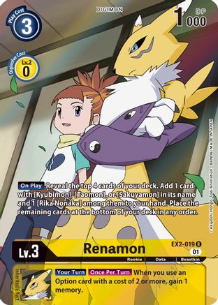 Renamon (Alternate Art) (EX2-019) - Digital Hazard Foil