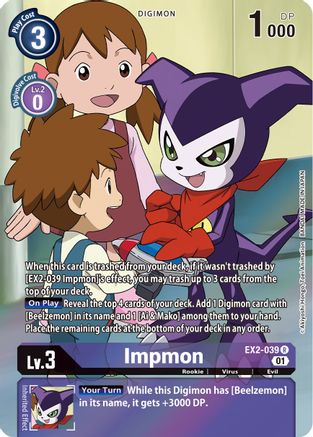 Impmon (Alternate Art) (EX2-039) - Digital Hazard Foil