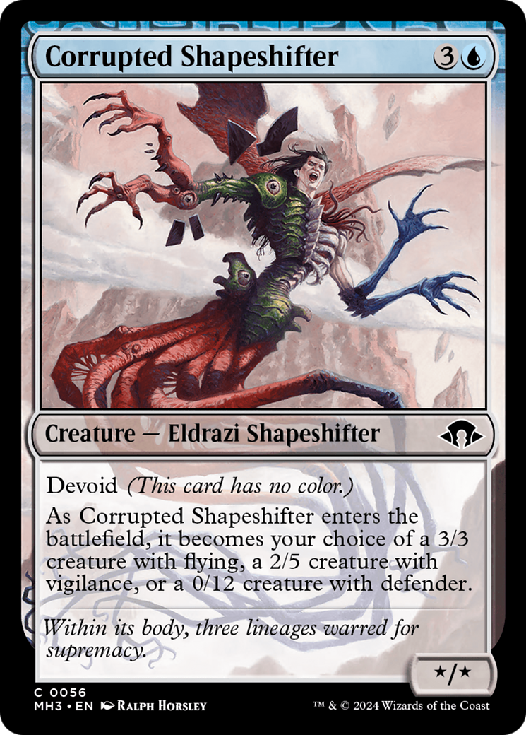 Corrupted Shapeshifter (MH3-056) - Modern Horizons 3: (devoid) Foil