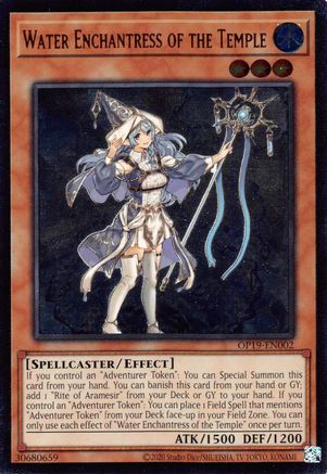 Water Enchantress of the Temple (UTR) (OP19-EN002) - OTS Tournament Pack 19 Unlimited