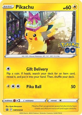Pikachu - SWSH234 SWSH234/307 - SWSH Sword & Shield Promo Cards Holofoil