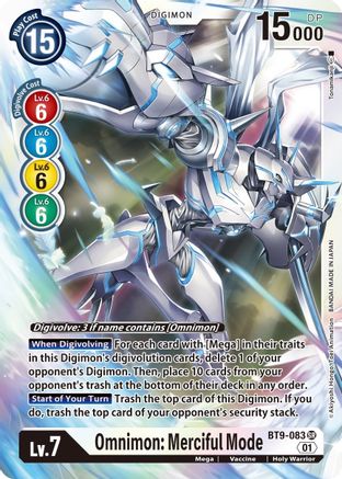 Omnimon: Merciful Mode (BT9-083) - X Record Foil