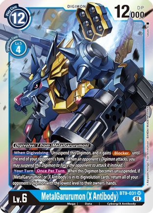 MetalGarurumon (X Antibody) (BT9-031) - X Record Foil