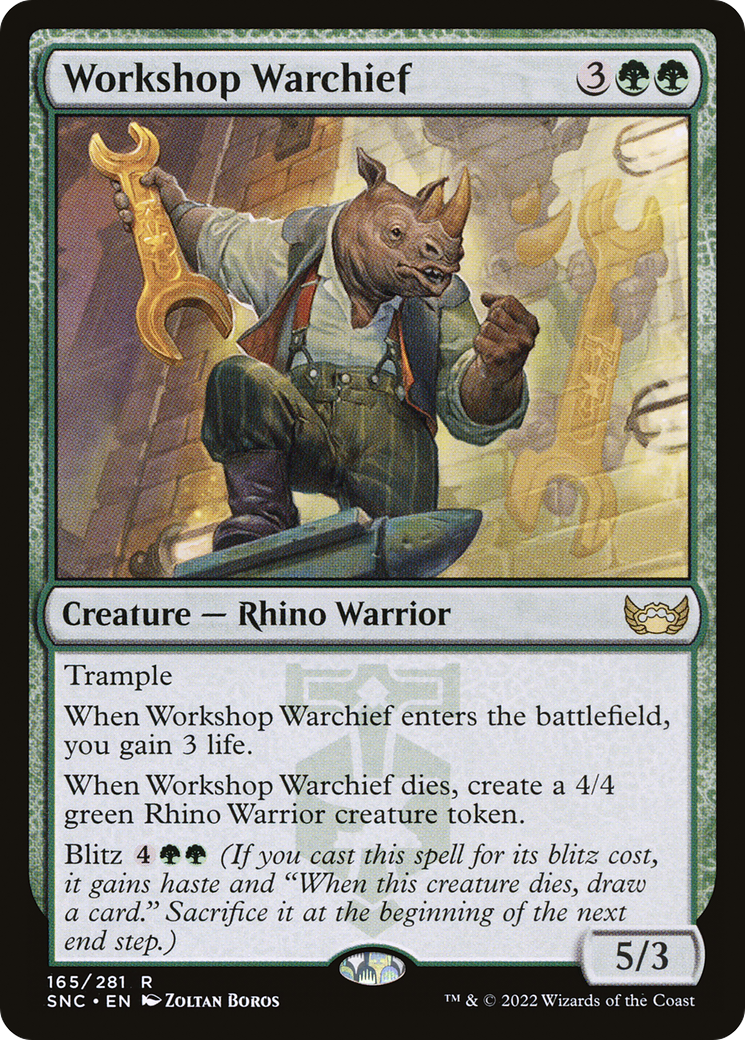 Workshop Warchief (SNC-165) - Streets of New Capenna Foil