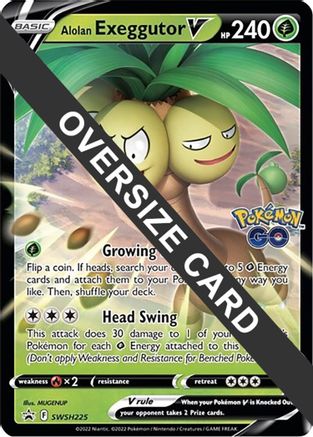 Alolan Exeggutor V - SWSH225 SWSH225 - Jumbo Cards Holofoil