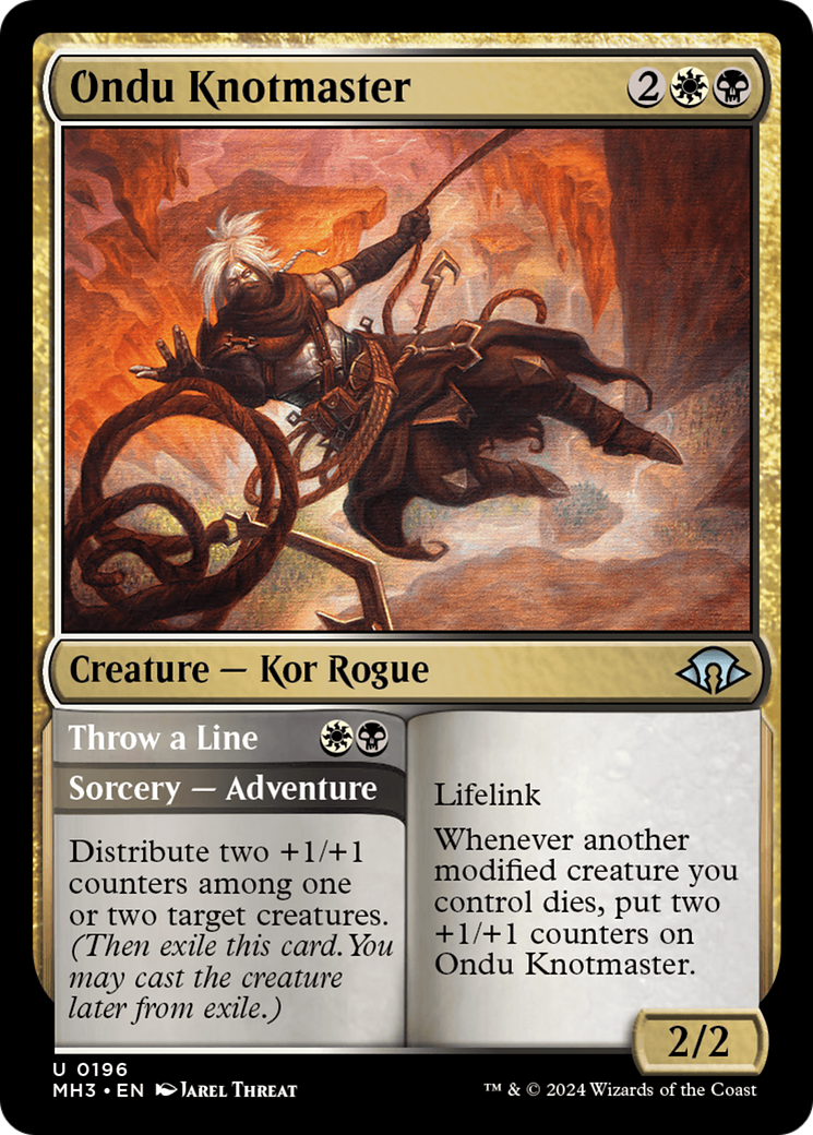 Ondu Knotmaster // Throw a Line (MH3-196) - Modern Horizons 3 Foil