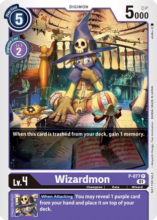 Wizardmon - P-077 (P-077) - Digimon Promotion Cards Foil