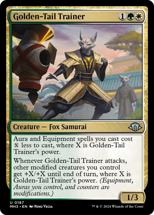 Golden-Tail Trainer (MH3-187) - Modern Horizons 3 Foil