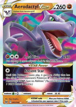 Aerodactyl VSTAR 93/196 - SWSH11 Lost Origin Holofoil