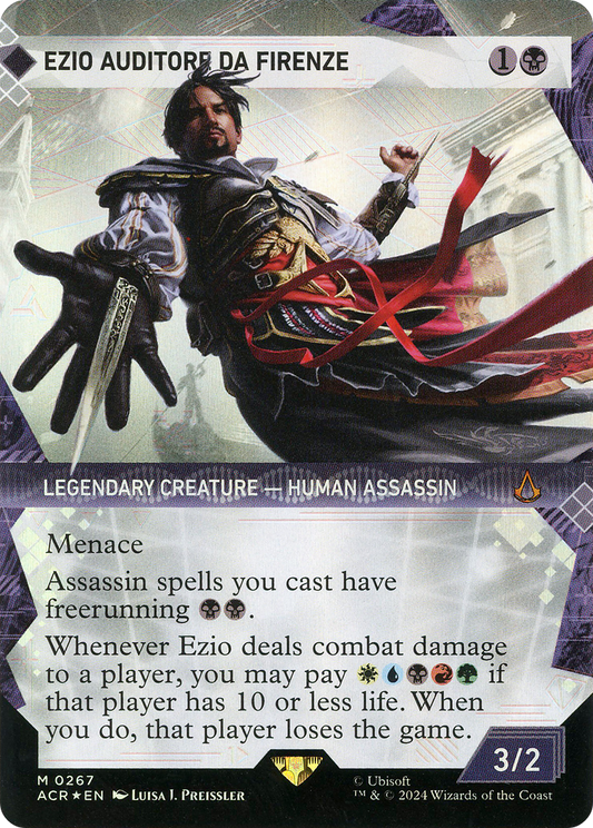 Ezio Auditore da Firenze (ACR-267) - Assassin's Creed: (Showcase) (Borderless) Foil