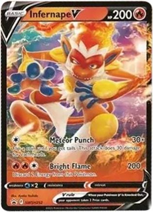 Infernape V - SWSH252 SWSH252/307 - SWSH Sword & Shield Promo Cards Holofoil