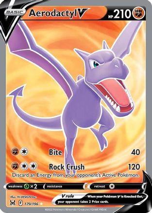 Aerodactyl V (Full Art) 179/196 - SWSH11 Lost Origin Holofoil