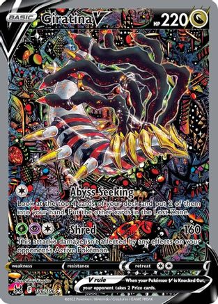Giratina V (Alternate Full Art) 186/196 - SWSH11 Lost Origin Holofoil