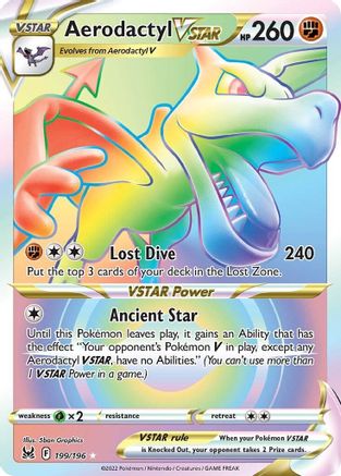 Aerodactyl VSTAR Rainbow Rare